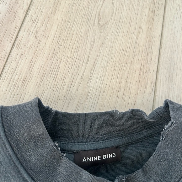 Anine Bing Charcoal Crewneck Sweater - Picture 2 of 3